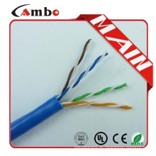 UL listado CAT6 Cable a granel 23AWG Cobre pura Colector UTP CAT6 Cable CMR Riser Rated